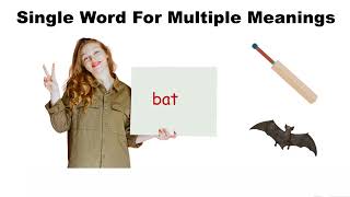 Single word for multiple meanings  Polysemy  Lets have fun with language  Learn English Vocab [upl. by Timofei296]