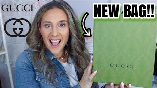 GUCCI UNBOXING  NEW BAG MOD SHOTS AND WHAT FITS [upl. by Brom]