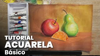 Cómo pintar frutas con ACUARELA [upl. by Atikaj]