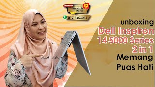 Dell Inspiron 14 5000 Series 2 in 1 14quot Touchescreen Intel Laptop Tablet Malaysia  unboxing review [upl. by Fredenburg765]