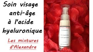 Crème soin visage anti âge à lacide hyaluronique recette cosmétique  recette Aroma Zone [upl. by Irmine]