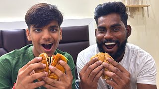 Burger eating challenge Yash vs Ajay [upl. by Maurey]