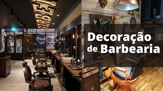 DECORAÇÃO DE BARBEARIA 36 Modelos Para se Inspirar [upl. by Adnim]