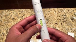 SONICARE TOOTHBRUSH POWER INTENSITY SETTINGS  HOW TO ADJUST [upl. by Suoivart]