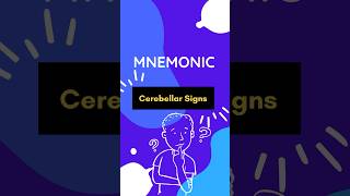 Cerebellar Signs Mnemonic  Clinical Features  CNS Examination medicalschool thegooddoctor [upl. by Dasya]