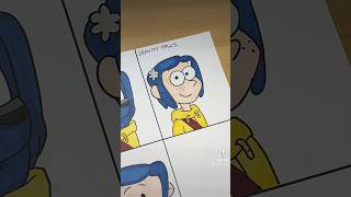 Coraline in 6 Cartoon Styles Part 5 shorts coraline halloween [upl. by Thin386]