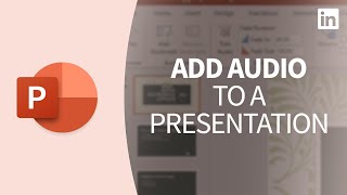 PowerPoint Tutorial  ADD AUDIO to a presentation [upl. by Lebna]