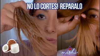 REPARA TU CABELLO SECO DAÑADO Y CON LAS PUNTAS ABIERTAS USANDO ESTA MASCARILLA CASERAPASO A PASO [upl. by Nayt]