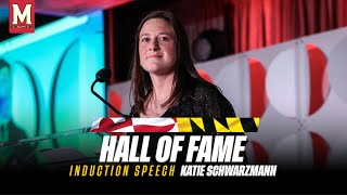 Maryland Athletics  Hall of Fame Class of 2024  Katie Schwarzmann Induction Speech [upl. by Hewe]