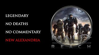 Halo Reach  LEGENDARYNO DEATHS  New Alexandria [upl. by Corene598]