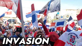 Dominicanos vuelven a las calles contra ilegales Haitianos y pacto con Países Bajos [upl. by Nekciv]