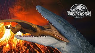 MOSASAURUS  JUGUETES DE DINOSAURIOS PARA NIÑOS DE JURASSIC WORLD FALLEN KINGDOM [upl. by Allecsirp867]