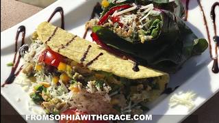 Taco with Ground Turkey Black Beans and Vegetables  Healthy Recipe From Sophia with Grace [upl. by Ardiedal420]