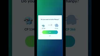 Shiny Phanpy Evolves into Donphan  Pokemon GO Indonesia Shorts PokemonEvolution Gameplay [upl. by Kramer650]