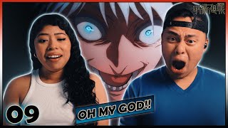 GOJOS MANIAC MODE Jujutsu Kaisen Season 2 Episode 9 Reaction [upl. by Arotahs]