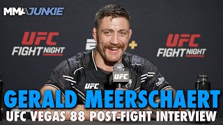 Gerald Meerschaert Reacts to Tying Anderson Silvas AllTime Finishes Record  UFC Fight Night 239 [upl. by Aznofla68]