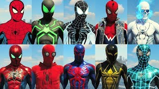 All Suits in SpiderMan PS4 [upl. by Sparky]