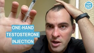 One Handed Testosterone Gluteal Injection [upl. by Esom]