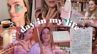 🎀February flute reset 🎶 organizing my huge sheet music collection and making a practice plan [upl. by Atteyek]