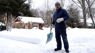 How to shovel snow the easiest amp safest way Aching back NO MORE [upl. by Theressa]