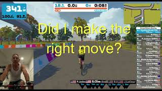 Zwift race Did I make the right move [upl. by Arreit]