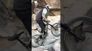 Attempting the infamous waterfall climb ytshorts mtb [upl. by Celene]