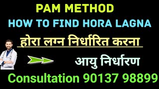 होरा लग्न कैसे निकालें। How to find Hora Lagna [upl. by Nirrad]