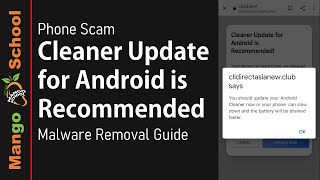 Cleaner Update for android Virus Removal Guide [upl. by Fabrin]