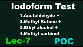 practical organic chemistry iit jee  iodoform test methyl ketone iodoform testmethyl carbinol [upl. by Acinoreb]