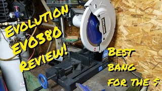 Evolution Power Tools EVOSAW380 15Inch Steel Cutting Chop Saw Review [upl. by Mariko462]