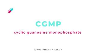 CGMP  Cyclic Guanosine Monophosphate  Pronunciation [upl. by Elcarim]