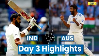 Ind Vs Aus Highlights Virat Kohli Yashasvi Jaiswal Hit Century I India Vs Australia Highlights [upl. by Pussej]