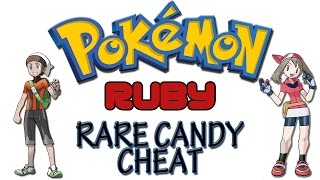 Pokemon Ruby  Rare Candy Cheat  GameShark Codes [upl. by Eniamrehs372]