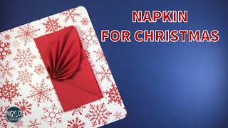 How to fold a paper napkin  Table decoration  Napkin Folding for Christmas [upl. by Boot]