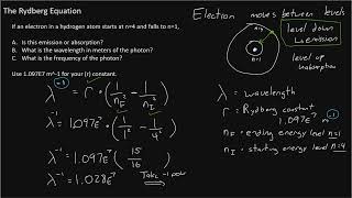 CHM 151 The Rydberg Equation [upl. by Rexfourd574]