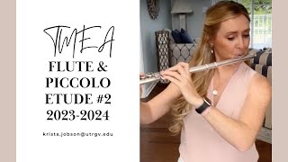 2024 TMEA FLUTE ETUDE 2 Fürstenau Op 803 Eb Major [upl. by Javier160]