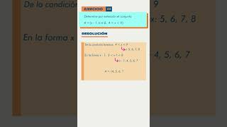 Determinación de un conjunto por extensión shorts matematica conjuntos [upl. by Gniw]