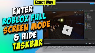 How to Fullscreen Roblox on PC  Enter roblox fullscreen mode [upl. by Maye548]