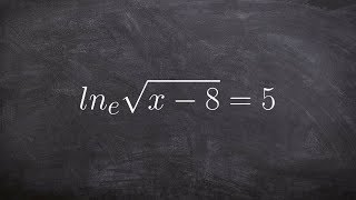 Solving logarithmic equations [upl. by Ardnauq172]