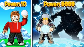 ROBLOX CHOP UNLOCKS ICE POWERS IN ELEMENTAL TYCOON [upl. by Rimidalv]