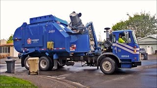 Garbage Trucks On Route In Action [upl. by Encratia]