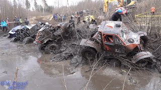 4x4 Offroad Rebuilt and selfbuilt off road Vehicles in mud race event Jaanikese 2022  ET 2 [upl. by Lacsap]