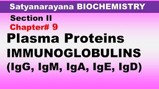 Chp9 Satyanarayana Biochemistry  IMMUNOGLOBULINS  Plasma Proteins  Biochemistry [upl. by Zul129]