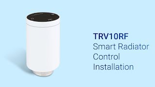 Install SALUS TRV10RF Smart Radiator Control [upl. by Otrebliw]