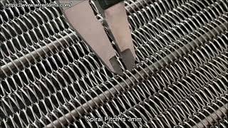 REKING stainless steel chain mesh conveyor belt [upl. by Gnuj]