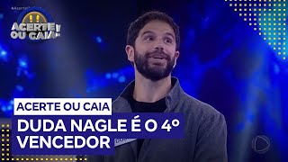 Duda Nagle prefere não participar do desafio final e fica com R44 mil [upl. by Ettennig]