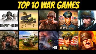 Top 10 Best Military War Strategy Mobile Games 2024 AndroidiOS [upl. by Ahseem671]