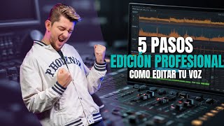 COMO Hacer una EDICION PROFESIONAL DE VOZ 5 pasos con ADOBE AUDITION Tutorial COMO EDITAR TU VOZ [upl. by Ymas608]