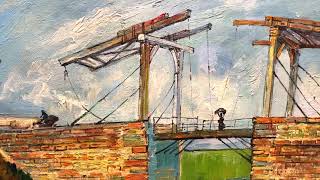 The Langlois Bridge at Arles Wallraf Richartz Van Gogh oil painting reproduction [upl. by Ohnuj]