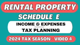 Rental Income amp Expense  Standard Mileage Deduction  Tax Planning 2023 2024 [upl. by Avery]